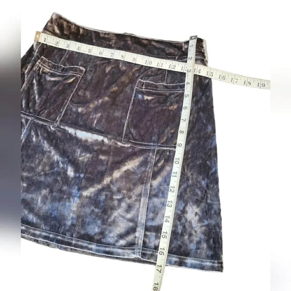 NWOT BB Dakota Metallic Calhoun Crushed Velvet Skirt Mini 4